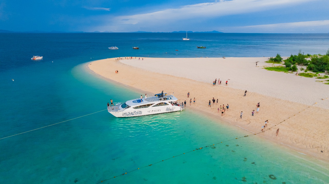 Bamboo Island Phi Phi Island, Maiton Island, sunset by Speed catamaran